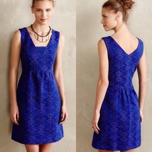 ANTHROPOLOGIE Averie Jacquard Dress {E28}